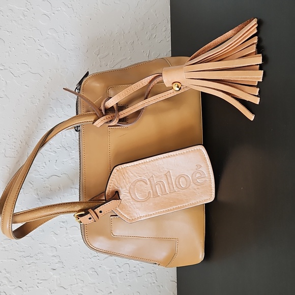 Chloe Luggage Tag & Tassel, Light Brown - Picture 13 of 14